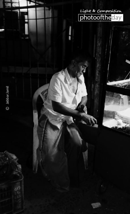 Working at Night, by Jabbar Jamil