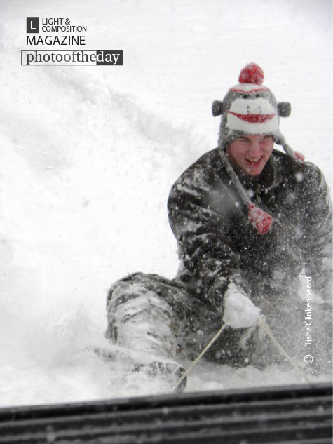 Fun Sledding in the Snow, by Tisha Clinkenbeard