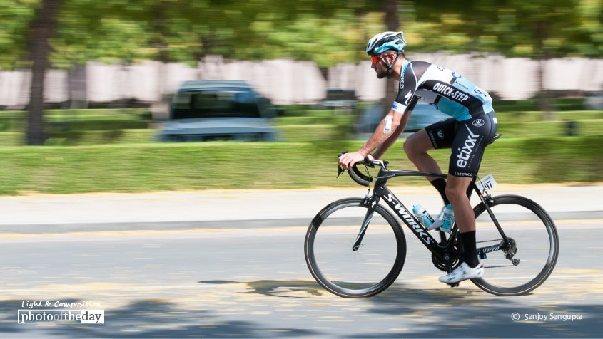 The Cyclist, by Sanjoy Sengupta