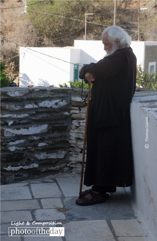 Meditating Priest, by Thomas Lianos