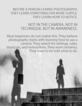 Inside the Seeing Mind: Psychology of Learning Photography
