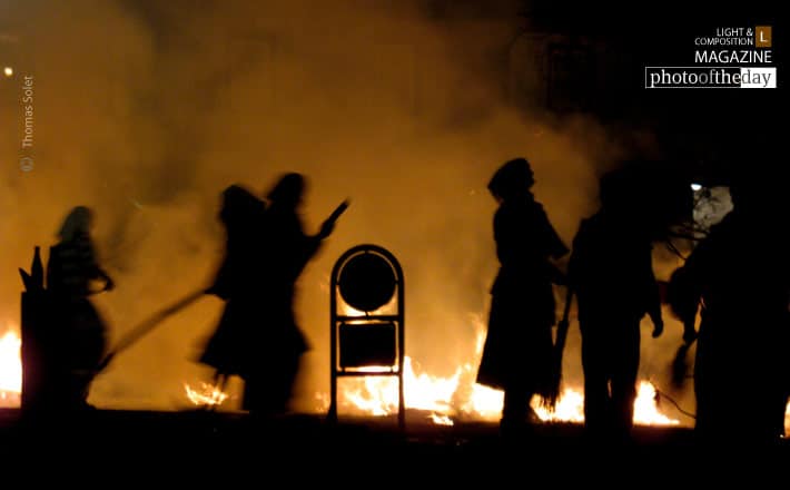 Fasnet - City Afire Awaiting Spring, by Thomas Solet - Motion Photography, Photojournalism, Photography Awards,  Photo of the Day,  Art Photography