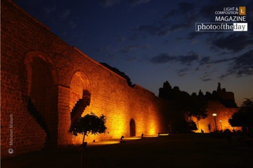 After Sunset Castle of Diyarbakir, by Mehmet Masum - Night Photography, Photojournalism, Photography Awards, Art Photography, Photo of the Day