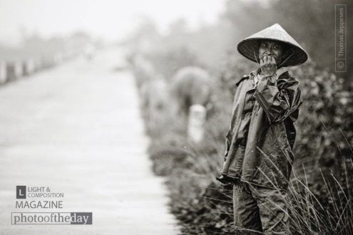 Walking the Cow, by Thomas Jeppesen - Photojournalism, Portrait Photography, Black and White Photography, Documentary Photography, Photography Awards