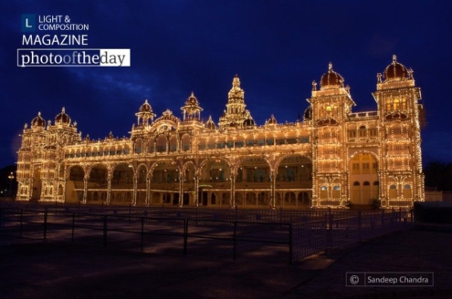 Beauty of Mysore by Sandeep Chandra - Night Photography, Award Winning Photography, Mysore Palace, Photography Awards, Light & Composition University