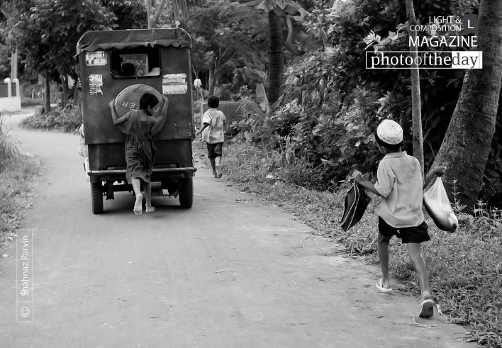 Running Back Home, by Shahnaz Parvin - Street Photography, Photojournalism, Documentary Photography, Photo of the Day, Award Winning Photography