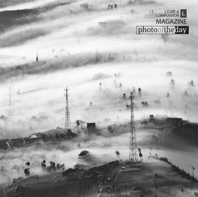 Mist over the Valley by Shirren Lim - Award-winning photography, black and white photography, landscape photography, Photo of the Day, Light & Composition