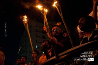 Fiery Protest, by Ashik Masud