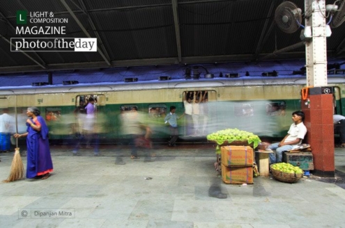 A Local Railway Station, by Dipanjan Mitra - Motion Photography, Photojournalism,  Photography Awards,  Art Photography,  Photo of the Day