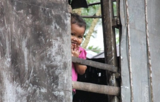 A Shy Tribal Child, by Rahat Azim Chowdhury