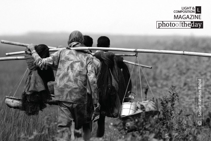 Three Fishermen, by Saniar Rahman Rahul - Photojournalism, Documentary Photography, Black and White Photography, Photography Awards, Art Photography