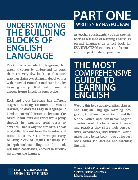 Understanding the Building Blocks of English Language - English Language, English Grammar, Learn English, English Book, Language Learning