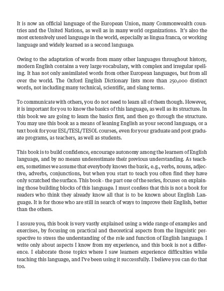 Understanding the Building Blocks of English Language - English Language, English Grammar, Learn English, English Book, Language Learning
