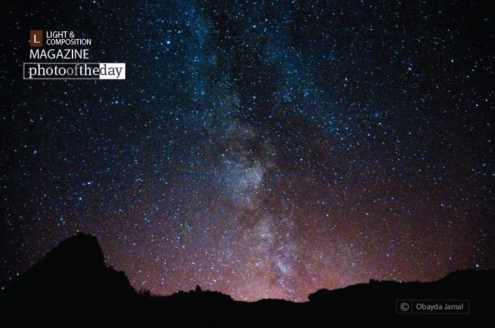 A Night with Stars, by Obayda Jamal - Night Photography, Astrophotography, Photo of the Day, Photography Awards, Light & Composition University