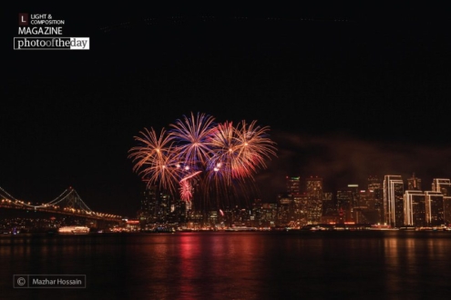 New Year Fireworks, by Mazhar Hossain - Night Photography, Fireworks Photography, Photography Awards, Photo of the Day, Light & Composition University