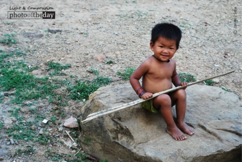 A Happy Tribal Kid, by Tanmoy Saha - Portrait Photography, Award Winning Photography, Photojournalism, Documentary Photography, Tribal Photography