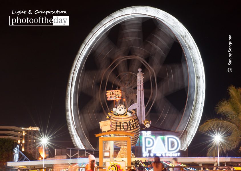 Ferris Wheel, by Sanjoy Sengupta - Motion Photography, Night Photography, Ferris Wheel Photography, Photo of the Day, Photography Awards