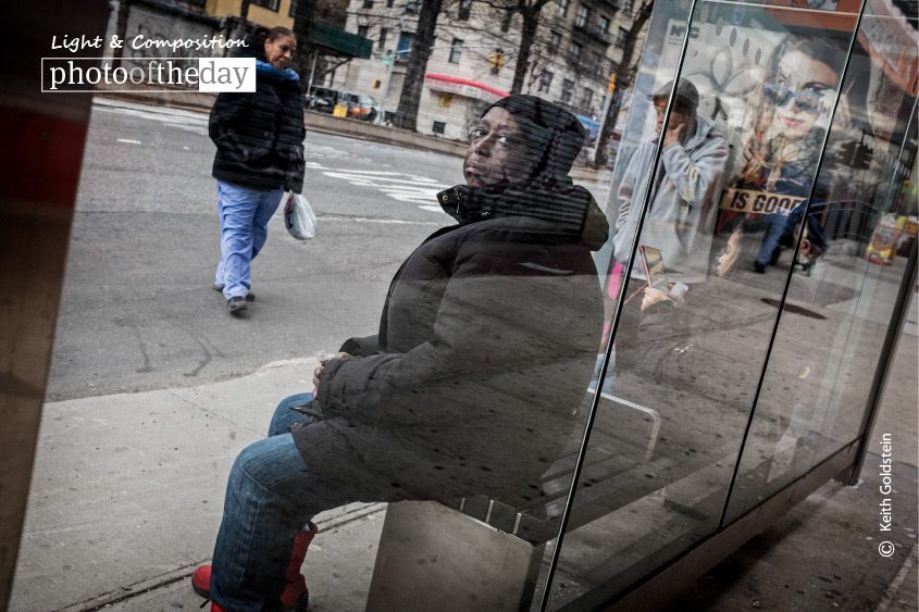 Bus Stop, by Keith Goldstein - Street Photography, Photojournalism, Photography Awards, Art Photography, Photo of the Day