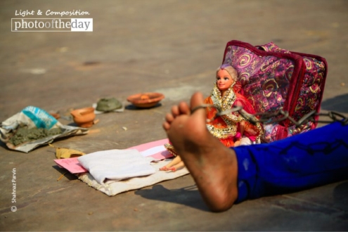 Playing with Her Dolls, by Shahnaz Parvin - Documentary Photography, Photojournalism, Art Photography, Photography Awards, Photo of the Day