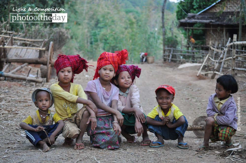 A Village Welcome, by Ryszard Wierzbicki - Documentary Photography, Photojournalism, Myanmar Photography, Award Winning Photography,  Photography Awards