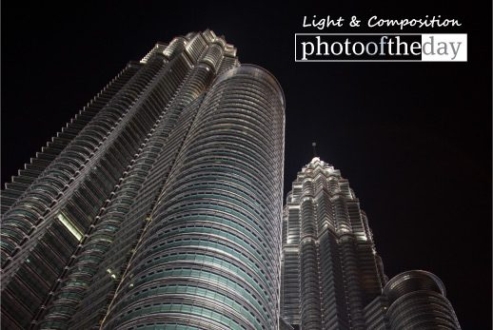 The Night View of Petronas, by Sandeep Nair - Night Photography, Petronas Twin Towers, Kuala Lumpur, Photography Awards, Sandeep Nair