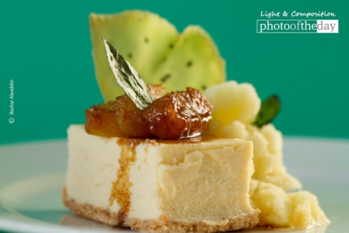 A Work of Cheesecake, by Bashar Alaeddin - Food Photography, Art Photography, Photography Awards, Photo of the Day,  Light & Composition University