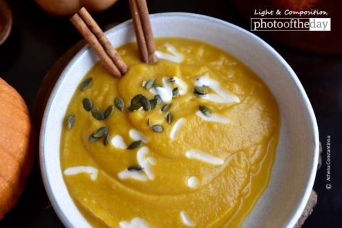 Pumpkin Soup, by Athena Constantinou - Food Photography, Photography Awards, Photo of the Day, Award Winning Photography,  Athena Constantinou