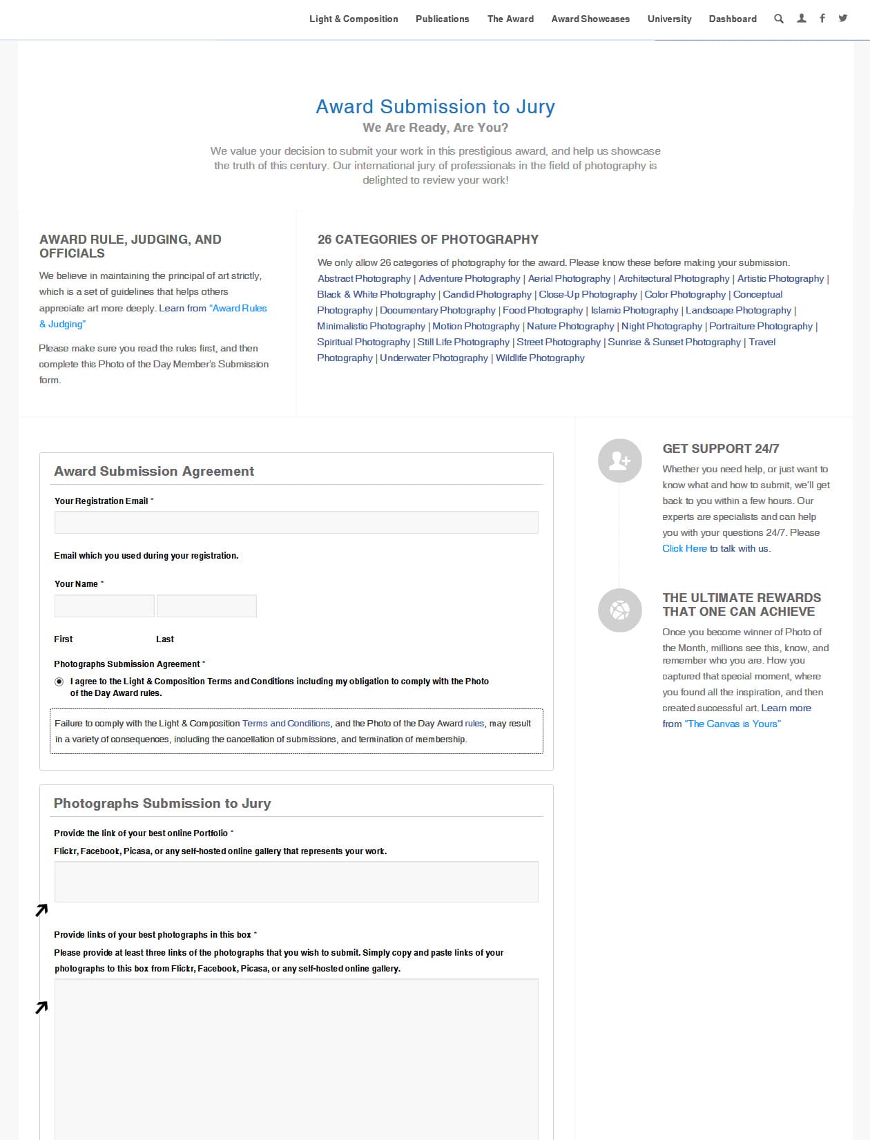 Photography Awards, Photojournalism, Online Photography Courses, Art Photography, Photography Education - Getting Started with Award and Submission Getting Started with Award and Submission - Photography Awards, Photojournalism, Online Photography Courses, Art Photography, Photography Education