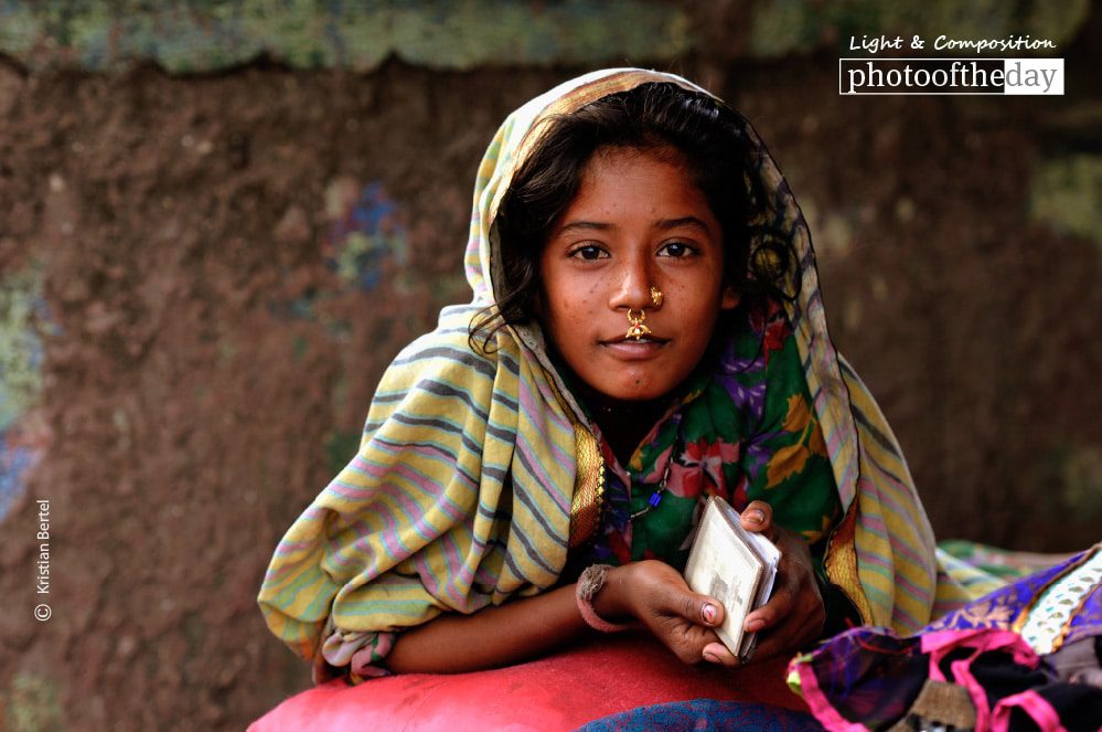 A Gypsy Girl in Dharavi, by Kristian Bertel - Photojournalism, Documentary Photography, Portrait Photography, India, Dharavi