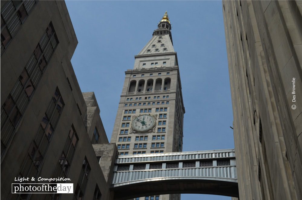 MET Life Tower and Bridge, by Des Brownlie - Architectural Photography, Photo of the Day, Award Winning Photography, Des Brownlie, New York City Photography