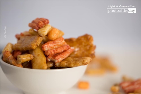 Rice Cracker Snack, by Diep Tran - Food Photography, Photography Award, Art Photography, Photo of the Day, Diep Tran