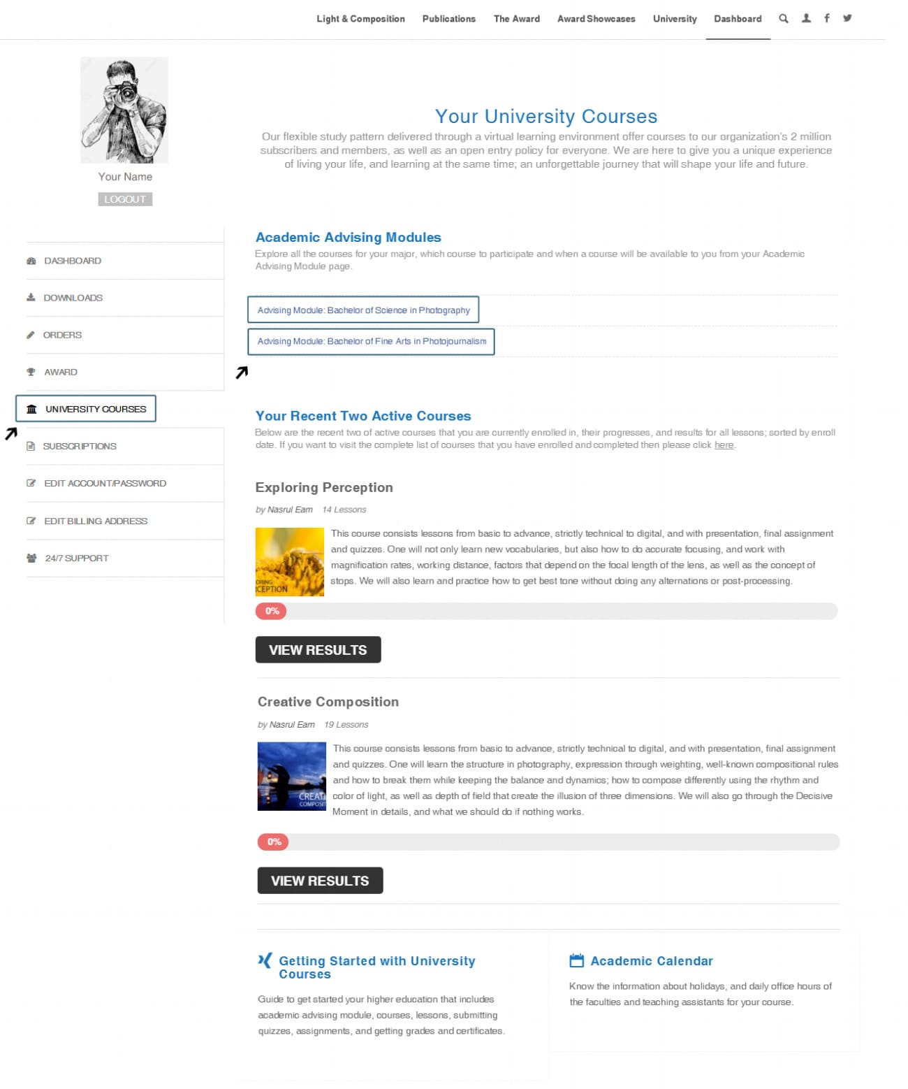 Getting Admitted to University - Online Photography Courses, Photography Education, Photography Degrees, Photography Awards, Light & Composition University