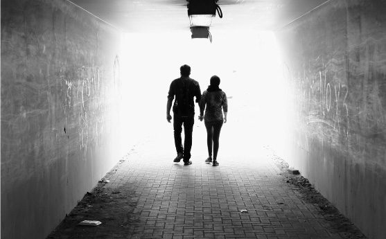 Walking through the Tunnel, by Jabbar Jamil - Street Photography, Artistic Photography, Photo of the Day, Black and White Photography, Photojournalism