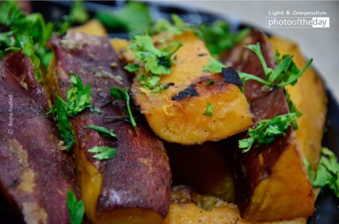 Sweet Potatoes with Parsley, by Rasha Rashad - Food Photography, Photography Award,  Sweet Potatoes, Rasha Rashad, Photo of the Day