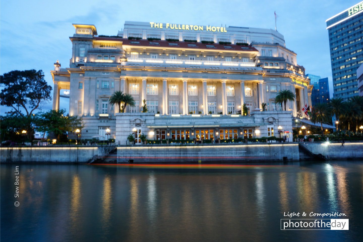 The Building of the Fullerton Hotel, by Siew Bee Lim - Night Photography, Award Winning Photography, Photography Awards, Photo of the Day, Online Photography Courses