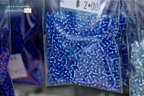 Beads in Royal Blue by Siew Bee Lim - Photography Awards, Photo of the Day, Art Photography, Travel Photography, Royal Blue Beads