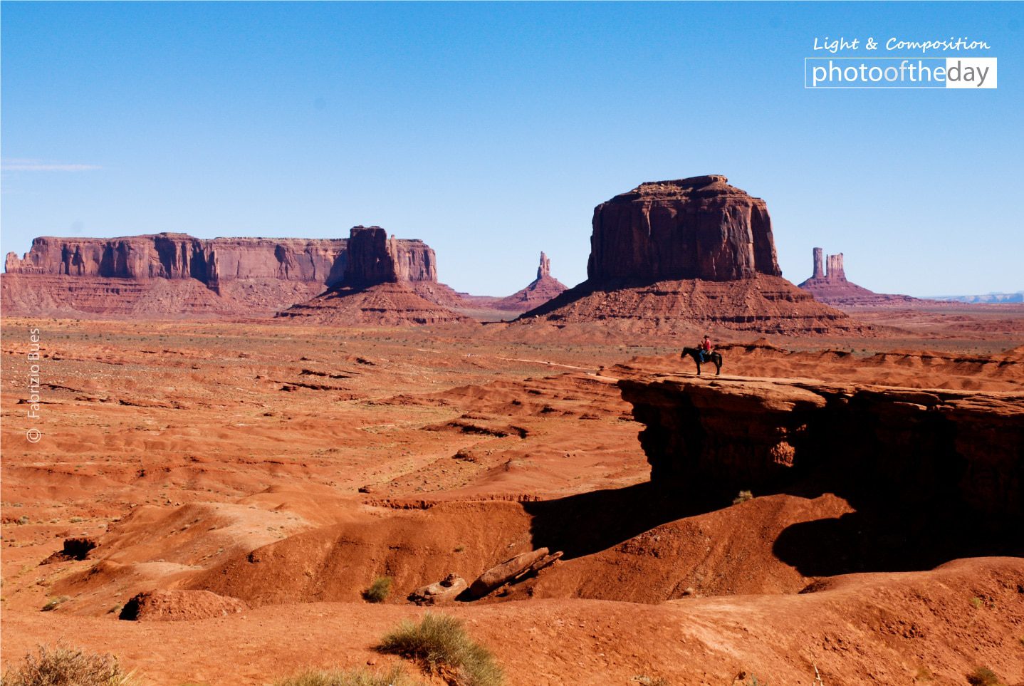A Lonely Cow Boy by Fabrizio Bues - Landscape Photography, Award Winning Photography, Photo of the Day, Monument Valley, Fabrizio Bues
