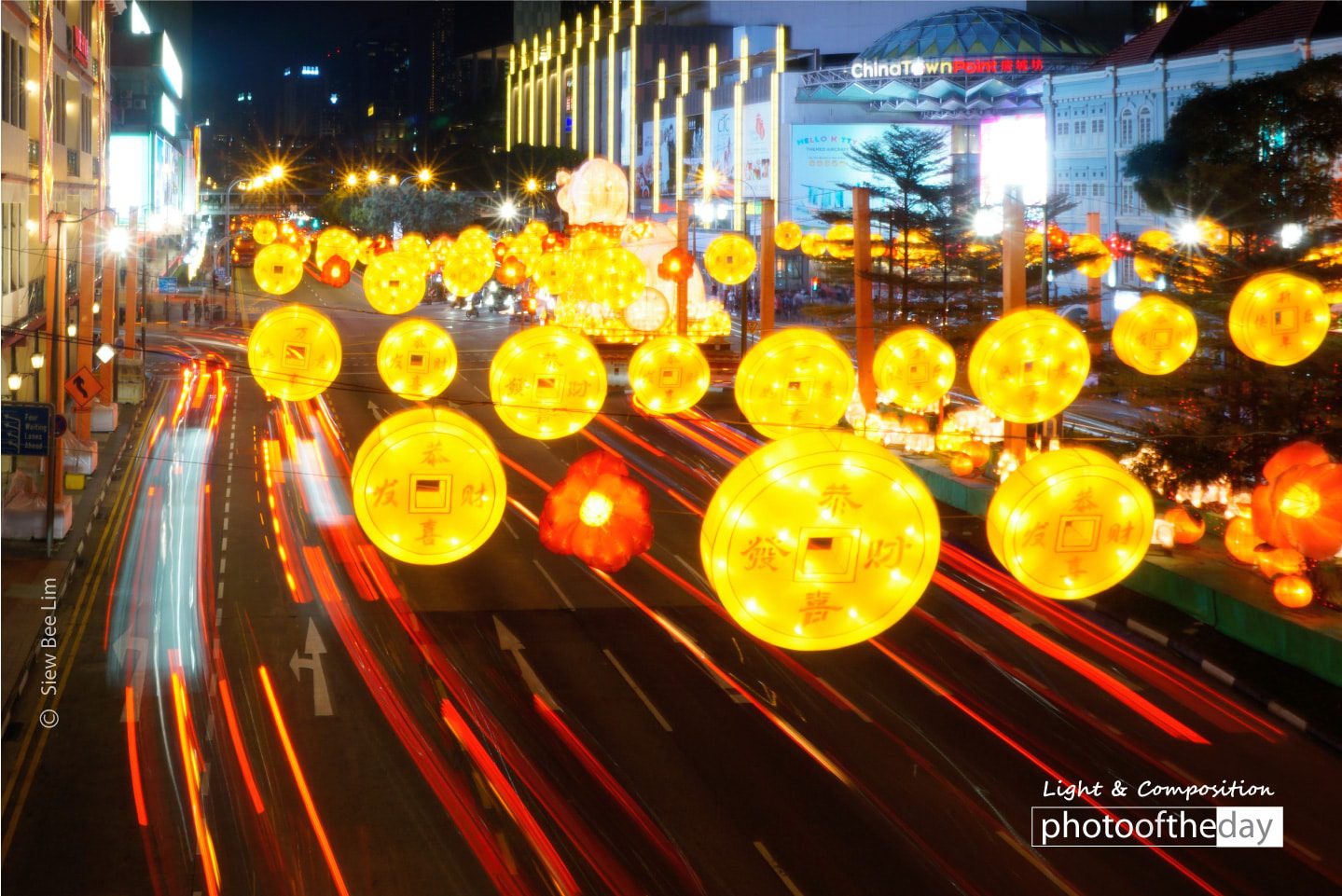 Near China Town Point by Siew Bee Lim - Night Photography, Photography Award, Photo of the Day, Slow Shutter Speed, Motion Blur