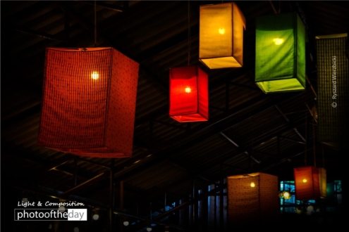 Amphawa Floating Market Lampoons by Ryszard Wierzbicki - Amphawa Floating Market, Color Photography, Photo of the Day, Award Winning Photography, Ryszard Wierzbicki
