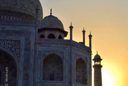 Sunset at Taj Mahal by Nicole Laris - Sunset Photography, Taj Mahal Photography, Photo of the Day, Award Winning Photography, Photography Awards