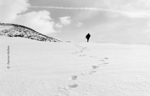Footprints in the Snow by Payman Mollaie - Award-Winning Photography, Photo of the Day, Photography Awards, Art Photography, Landscape Photography