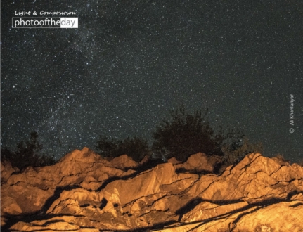 Cold Mountain Night Sky by Ali Khanlariyan - Night Photography, Photography Awards, Photo of the Day, Astrophotography, Ali Khanlariyan