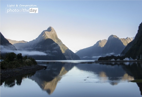 Morning Light at Milford Sound by Manon Mathieu - Landscape Photography, Photo of the Day, Photography Awards, Online Photography Courses, Milford Sound
