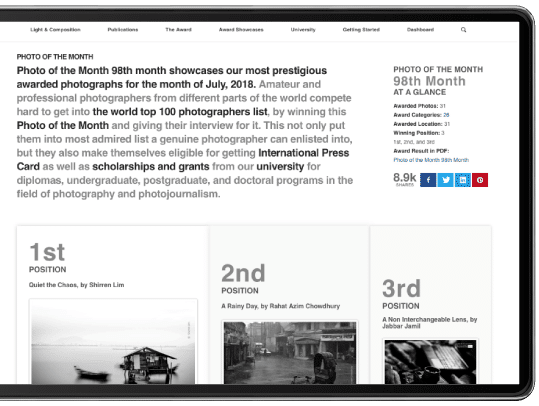 Sharing with Millions - Photography Awards, Online Photography Courses, Photography Education, Photojournalism, Art Photography