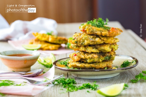 Yummy Fish Cakes by Diep Tran - Food Photography, Photography Awards, Photo of the Day, Online Photography Courses, Light & Composition University