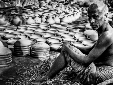 ​​Amidst a Sea of Pottery by Shahnaz Parvin - Photojournalism, Candid Photography, Photography Awards, Photo of the Day, Light & Composition University