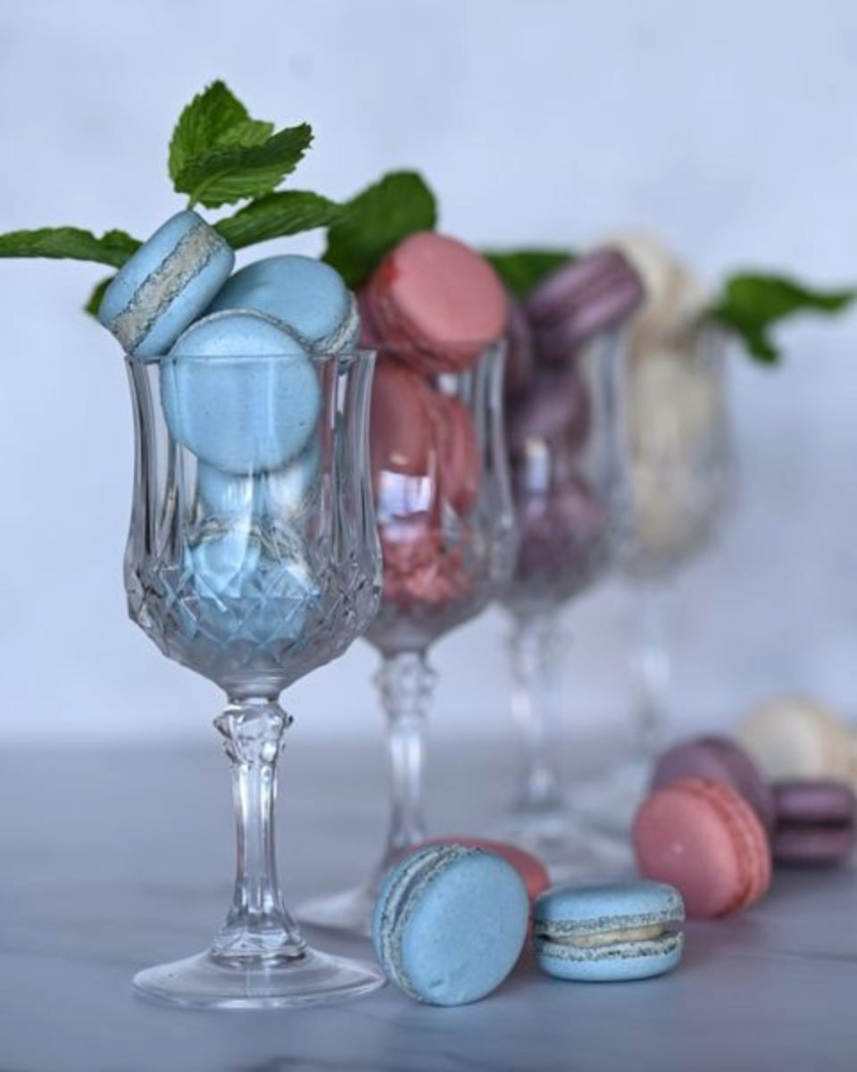 Champagne Macarons by Leanne Lindsay - Food Photography, Photography Education, Art Photography, Online Photography Courses, Photography Awards