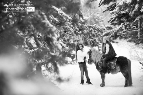 Children in the Winter Forest by Anastasia Markus - Children Photography, Winter Photography, Photo of the Day, Art Photography, Photography Awards