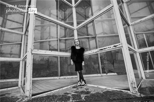 A Little Girl at the Big Wall by Anastasia Markus - Portrait Photography, Photojournalism, Award Winning Photography, Photography Education, Anastasia Markus