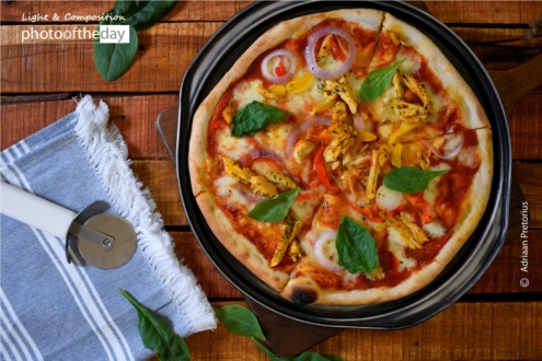 Spicy Chicken Pizza Feast by Adriaan Pretorius - Food Photography, Photography Award, Photo of the Day,  Spicy Chicken Pizza,  Adriaan Pretorius